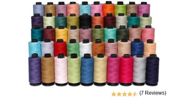 50 rollos de hilo de coser, 100% puro algodón, varios usos.: Amazon.es: Juguetes y juegos