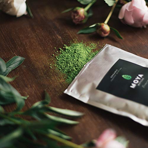 Moya Matcha Bio Tee Pulver Grün | 100g Premium Zeremonie-Qualität | Organisch Gewachsen und Geerntet in Uji,Japan | Grüntee-Pulver Matcha | Ideal für die japanische Teezeremonie mit Wasser – Bild 3