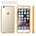 i-Blason Halo Series Case Designed for iPhone 6s Plus, [Scratch Resistant] Clear Fit iPhone 6 Plus Case 5.5 Inch Hybrid Bumper Cover (Clear/Orange)