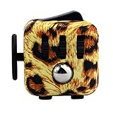 Balai Fidget Cube Toy Camo Anxiety Attention Stress Relief for Children and Adults (Leopard)