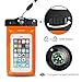 DBPOWER 5825750 Universal Waterproof Case with Armband and Compass for Phones upto 6-Inch - Orange
