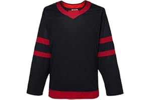 EALER H900-CA Series Hockey Team Blank Practice Jersey&Thick, Breathable and Quick-Dry Fabric&Unisex Junior to Senior