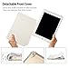 Valkit iPad Air (3rd Gen) 10.5'' 2019 / iPad Pro 10.5'' 2017 Case, Smart Folio Stand Protective Translucent Frosted Back Cover for Apple iPad Air 3 10.5 Inch 2019[Auto Sleep/Wake], White