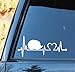 F1083 Hedgehog Heartbeat Lifeline Decal Sticker