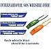 VNSUPERTRAMP Emergency Whistle with Long Lanyard 18 Inches and Large Clip - Premium ABS Plastic Super Loud for Boating Kayaking Hiking with Exclusive Survival E-Book Included (2 Pack/4 Pack)