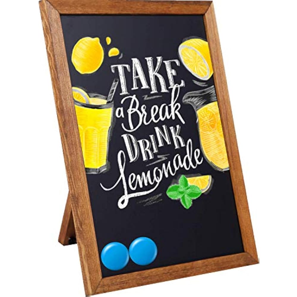 Standing Chalkboard Sign 11 X 14 Premium Rustic Board Wood
