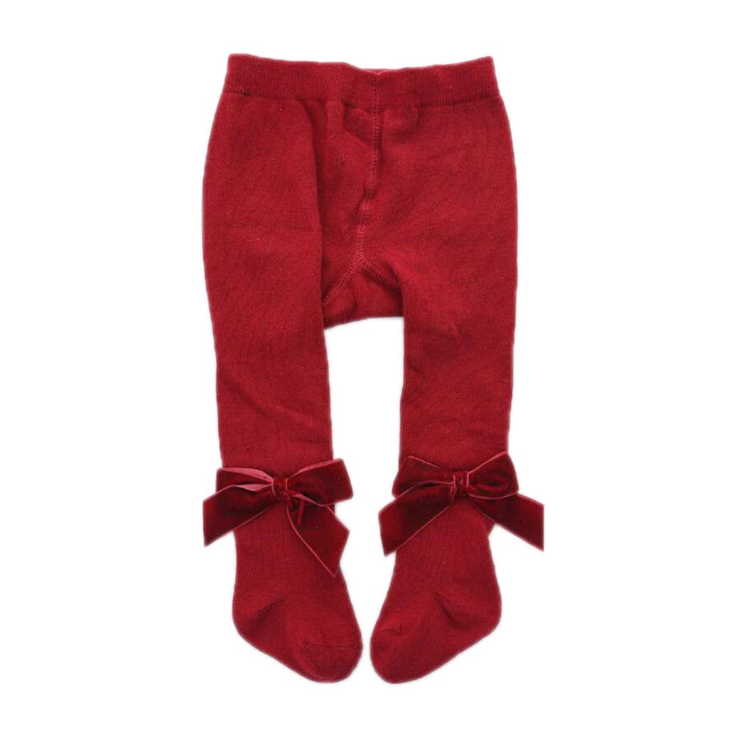 baby girl maroon tights