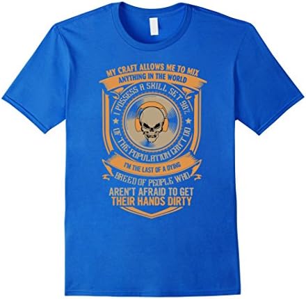 Men's DJ T-shirt 3XL Royal Blue