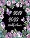 2019-2023 Monthly Planner: Purple Flowers Butterfly, 60 Months Planner For The Next Five Year 8