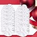 Whavel 12 Pack Hair Scrunchies Velvet Elastics Scrunchy Bobbles Soft Hair Bands Hair Ties, White
