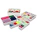 SONGMICS Adjustable Underwear Organizer Plastic Drawer Dividers Bra Socks Ties Storage Box White 6 Pack URUS06W