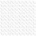 Pegboard Hooks Kit 75-packs J Shape Peg Hooks White Peg Hook Accessories (75 PK, White)