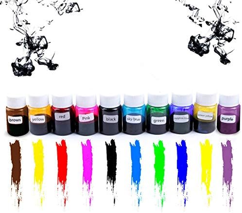 Zehui 10 Colors Crystal Glue Pigment Epoxy Resin Crystal Drops DIY Hand Making Material