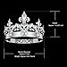 DcZeRong Crystal Metal Crown - Prom, Birthday, Bridal, Wedding, Cosplay, Homecoming Tiara for Adults