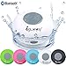 Guppy Water Resistant Bluetooth Shower Speaker - Wireless Portable - Kid-friendly, Built-in Control Buttons, Speakerphone, Powerful Suction Cup, Safety Lanyard - Best for Indoor/Outdoor Use (White)