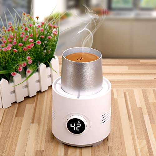 AZFUNN Coffee Mug Warmer & Beverage Cup Cooling for Office Home Desk Use, Electric Heating or Cooler Plate for Coffee Tea Water Baby Bottle Cola