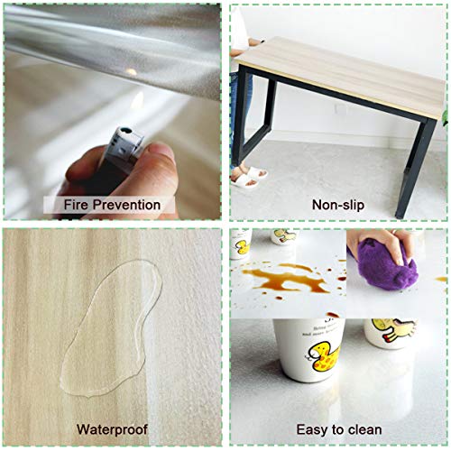 YOUKADA Office Desk Chair Mat for Hard Wood Floor Chair Mat Floor PVC Clear Protection Floor Mat,Chair PVC Plastic Mat, 48" x 36",Premium Quality Chair Mat Thick and Sturdy