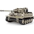 MISINI 77031 World of Tanks 1:28 German Tiger I Tank Building Block Set, 1138 PCS Creative Heavy Tank Bricks Model Gift for Teens and Adults, Bonus World of Tanks Game Props Redemption Card