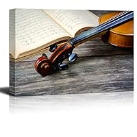 Canvas Wall Art Musical Elements Canvas Prints Home Artwork Decoration for Living Room,Bedroom,Music Room - 12x18 inches