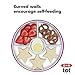 OXO Tot Stick & Stay Suction Divided Plate - Pink