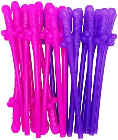 24 Pack Party Drinking Straws for Bachelorette Party Girls Night Out Bachelor Supplies Favors Party Gift Ideas (24 pack straws)