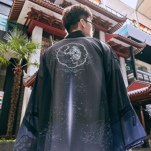 Japanese Kimono Yukata Japanese Kimonos Cardigan Men Summer Sunscreen Loose Dress Sl1302,As Picture3,One Size