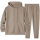 JMIERR Mens 2 Piece Jacquard Sweatsuit Outfits Hoodie Sweatshirt & Joggers Sweatpants Set Tracksuit