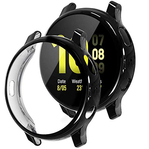 TASLAR Soft TPU Bumper Full Coverage Screen Guard Protector Cover Case Compatible with Samsung Galaxy Watch Active 2, 44
