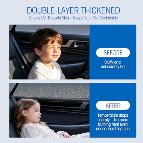 Tendine Parasole Auto Bambini Per Finestrini Laterali, Parasole Auto Bambini In Rete Elastica Traspirante, Protezione Uv E Privacy, Anti Zanzare, Vetri Apribili, Per Bambini E Animali