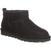 BEARPAW Women's Shorty Vegan Black Size 10 | Women's Ankle Boot | Slip On Boot | Comfortable Winter Boot