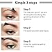 Tattoo Eyebrow Pen Liquid Eyebrow Pencil with Four Tips Long-lasting Waterproof Brow Eyebrow Eyeliner Pencil Brow Gel for Creating Natural Eyes Makeup Drawing Eyebrow and Eyeliner (Light Brown)