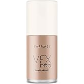 FARMASi Vfx Pro Foundation, Full Coverage Liquid Cream, Lightweight Long Lasting Coverage, Breathable Skin Moisturizer with Color True Matte Blending, Face Makeup, 1 fl. oz / 30 ml - NATURAL BEIGE N12