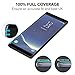 Basesailor NINI12 Full Coverage Anti-Scratch HD Clear 3D Curved Tempered Glass Screen Protector for Samsung Galaxy Note 8 - Black