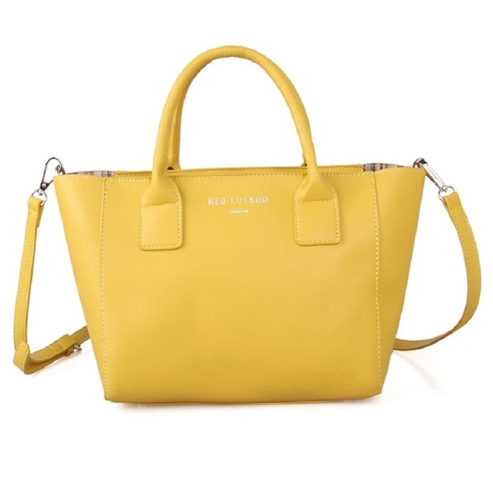 red cuckoo yellow bag