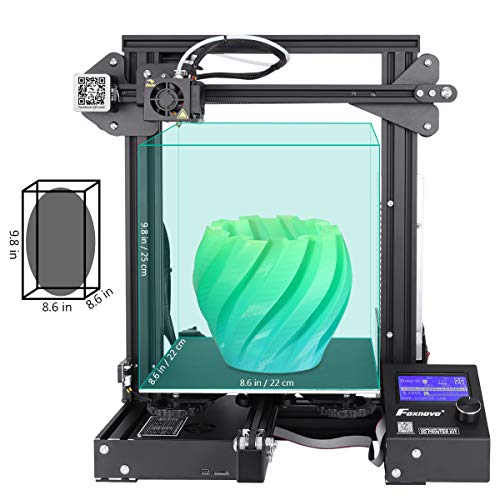 Foxnovo Creality Ender 3 3D Printer DIY Kit Prusa I3 V-Slot with Resume Printing Function, Building Volume 220x220x250mm - Thumbnail 2