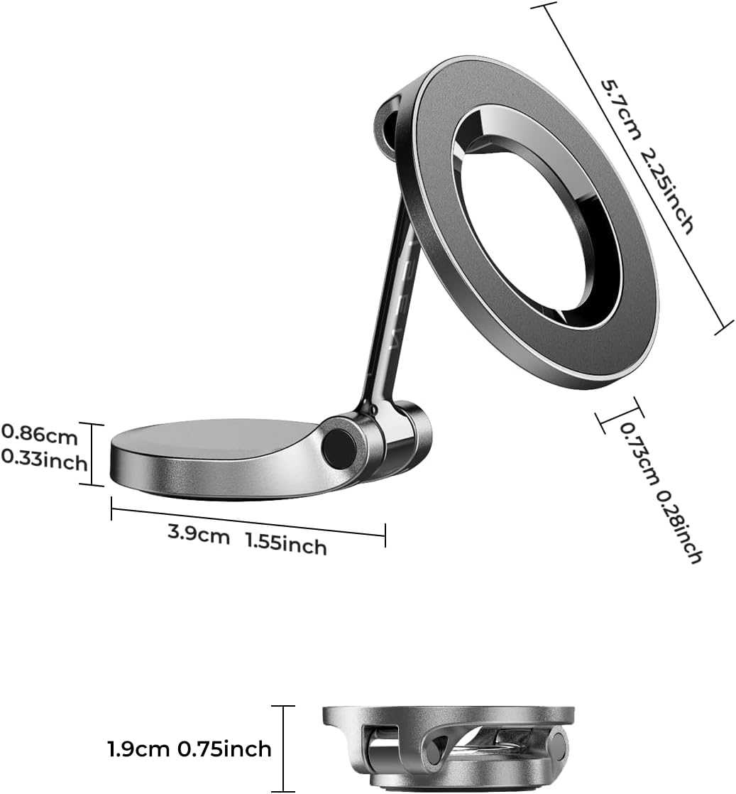 LISEN for MagSafe Car Mount for iPhone 17 PRO MAX, Extra Smal Ultra Magnetic Phone Holder for Car Dashboard, Car Phone Holder, Car Accessories for Women Men, Fit for iPhone17 Pro/Air/Max 16 15 14 13