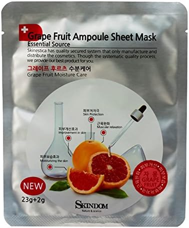 Skindom Grape Fruit Ampoule Sheet Mask 25 g.(3 Pack)