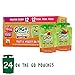 GoGo squeeZ Organic Fruit & VeggieZ on the Go, Variety Pack (Apple Berry/Apple Peach), 3.2 Ounce (24 Pouches), Gluten Free, Vegan Friendly, Healthy Snacks, Unsweetened, Recloseable, BPA Free Pouches