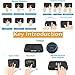 HEYNOW H18 Multifunctional 2.4GHz Wireless Mini Keyboard with Whole Panel Touchpad Mouse Combos,Rechargable Li-ion Battery Remote Control for PC, Xbox 360, Android TV Box, Computer, Laptop (Black)
