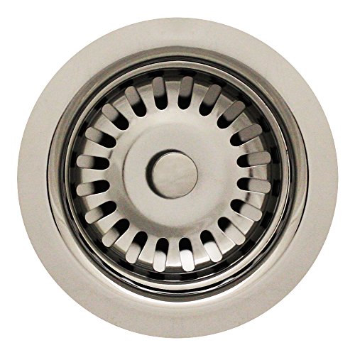 Whitehaus RNW35L-POCH 3-1/2-Inch Basket Strainer for Deep Fireclay Applications, Polished Chrome Whitehaus RNW35L-POCH 3-1/2-Inch Basket Strainer for Deep Fireclay Applications, Polished Chrome