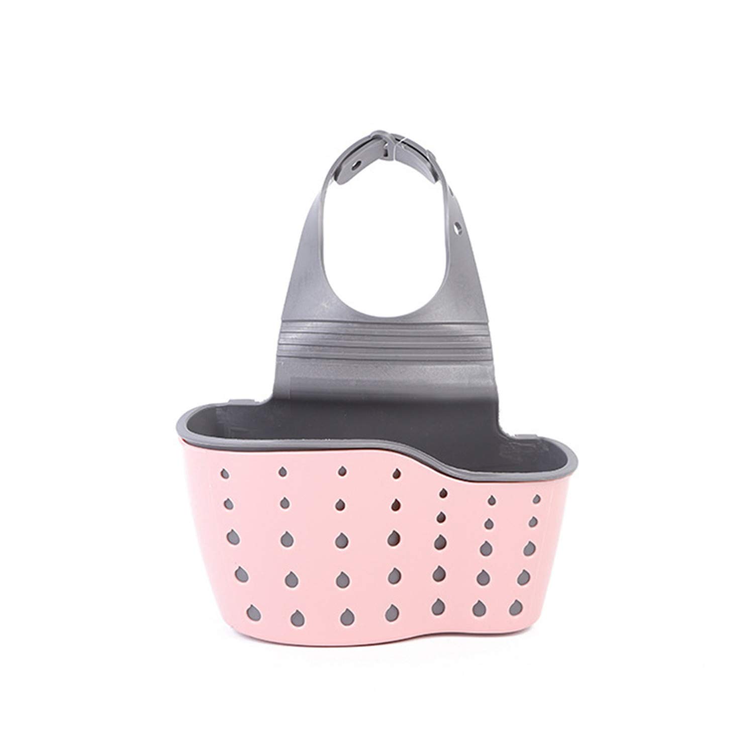 Photo 1 of YYaaloa Sink Basket Sink Strainers Basket Kitchen Drain Shelf Sink Storage Holder (style 2- Pink)