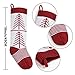 Kederwa Knit Christmas Stockings, 4 Pack 18 inches Large Cable Knitted Rustic Personalized Stocking with Xmas Tree Snowflake for Christmas Home Decorations