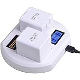 Batmax Rapid LCD Display USB Dual Battery Charger for Arlo Pro,Arlo Pro 2 & Arlo Go Rechargeable Batteries Charging Station V