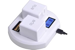 Batmax Rapid LCD Display USB Dual Battery Charger for Arlo Pro,Arlo Pro 2 & Arlo Go Rechargeable Batteries Charging Station V