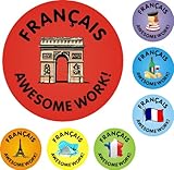 175 French Awesome Work Reward Stickers