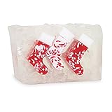 Primal Elements Handmade Holiday Vegetable Soap Bar 6.8 Oz -Christmas Stockings