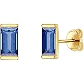 JSJOY Tiny Birthstone Earrings for Women Trendy September Birthstone Earring for Teen Girls Blue Sapphire Earrings Birthday Gifts Valentine's Day Gifts for Girls Jewelry for Mom Wife