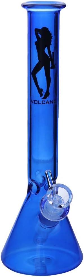 11 inch Hand Made Glass Bottle, Glass Vase