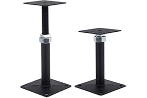 YMSZGBZG 2 Pack Adjustable Floor Jack Post 6"-9" Range of Adjustment, Mini Screw Jack, Telescoping Jack for Temporary Support, House Jack for Leveling.