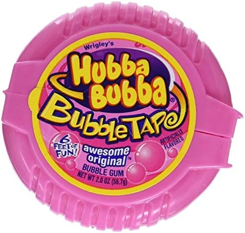 Awesome Original Bubble Gum Tape, 2 Ounce (Pack of 6), New Type